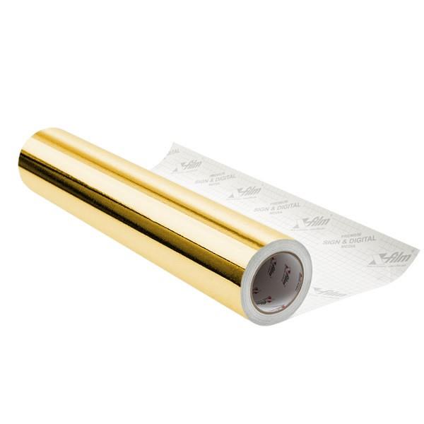 Gold Folie, glänzend metallisch für Primera FX400e/FX500e & DTM  FX510e/FX810e , 65mm breit x 200m
